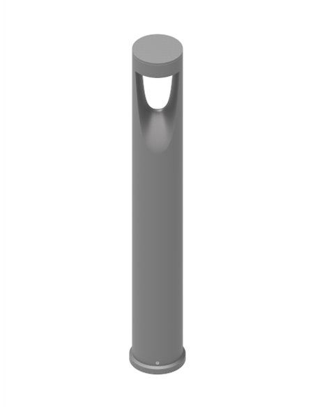 Baliza de exterior Bot - Iberlamp - Diseño antracita, altura: 82 cm