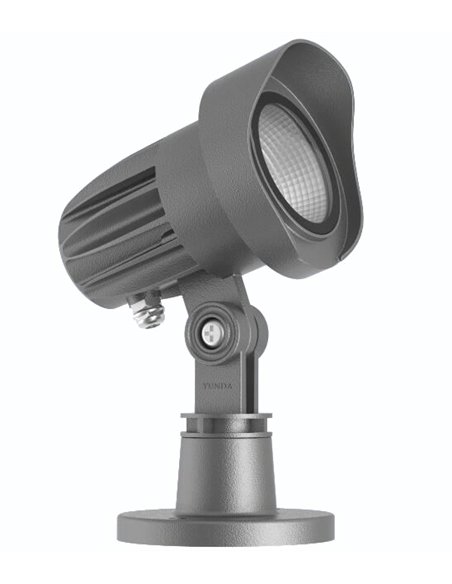 Foco proyector de exterior Cobra - Iberlamp - Lámpara orientable en gris antracita