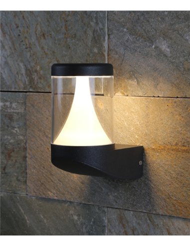 Aplique de exterior Terra - Iberlamp - Lámpara LED de antracita