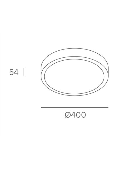 Plafón de techo Stac - FORLIGHT - Diseño circular LED