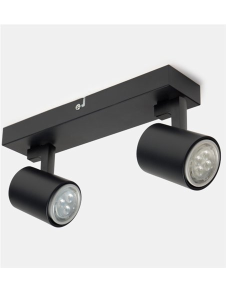 Foco de techo Kaplan - FORLIGHT - Lámpara orientable con 2 luces