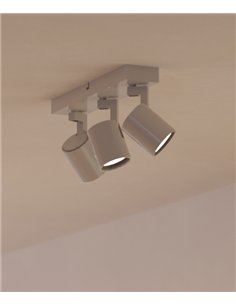 Foco de techo Kaplan - FORLIGHT - Lámpara lineal orientable con 3 luces