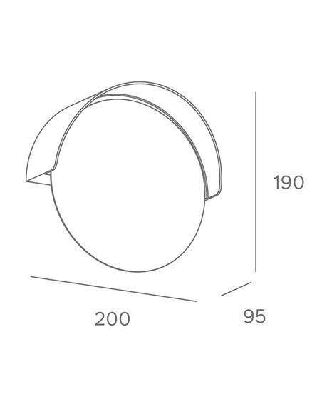 Aplique de pared Auro - FORLIGHT - Lámpara de exterior LED
