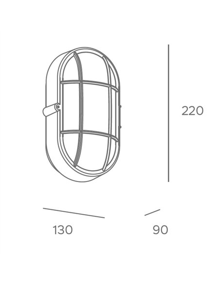 Aplique de pared de exterior Fond - FORLIGHT - Lámpara clásica