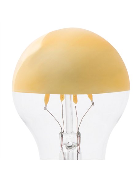 Bombilla E27 A60 LED 4W 2700K - Faro - Bombilla espejo oro
