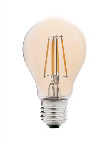 Bombilla E27 LED 4W 2200K - Faro - Bombilla filamento ámbar
