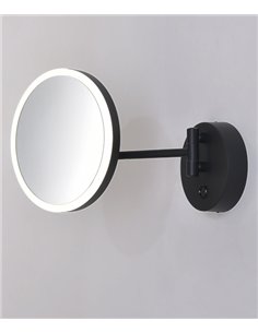 Aplique de pared Boan - ACB - Espejo de aumento con luz para maquillarse 2
