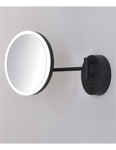 Aplique de pared Boan - ACB - Espejo de aumento con luz para maquillarse