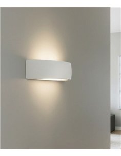 Aplique de Pared Alba - ACB - Lámpara de pared moderna en escayola blanca