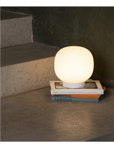 Lámpara de mesa Amelia – Faro – Lámpara tipo bola decorativa