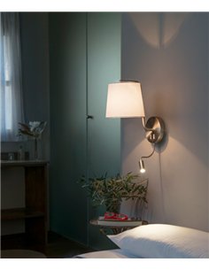 Aplique de pared Berni Reader – Faro – Lámpara con lector LED