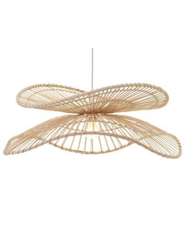 Lámpara colgante Chenoa - IDP Lampshades - Doble pantalla de mimbre