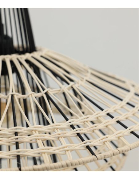 Lámpara colgante Farah - IDP Lampshades - Lámpara boho chic de ratán