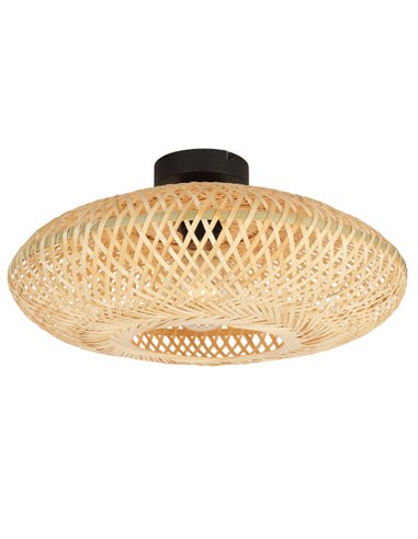 Plafón de techo Ceylan - IDP Lampshades - Plafón de mimbre natural