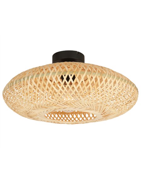 Plafón de techo Ceylan - IDP Lampshades - Plafón de mimbre natural