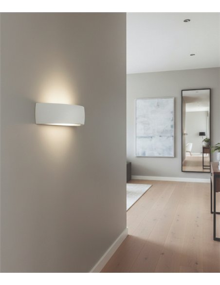 Aplique de Pared Alba - ACB - Lámpara de pared moderna en escayola blanca