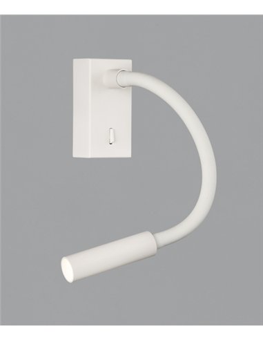 rev-Aplique de Pared Cio - ACB - Aplique de lectura LED orientable color blanco