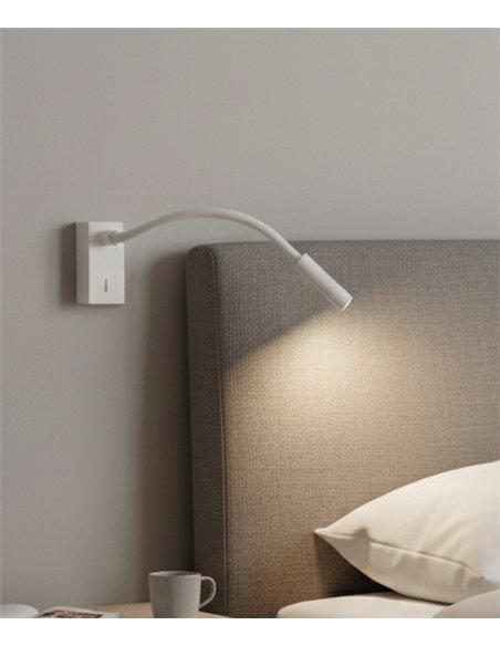 rev-Aplique de Pared Cio - ACB - Aplique de lectura LED orientable color blanco