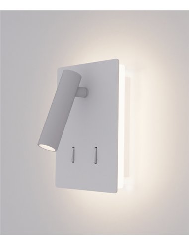 rev-Aplique de pared Manat Mini - ACB - Lámpara de lectura con doble emisión de luz