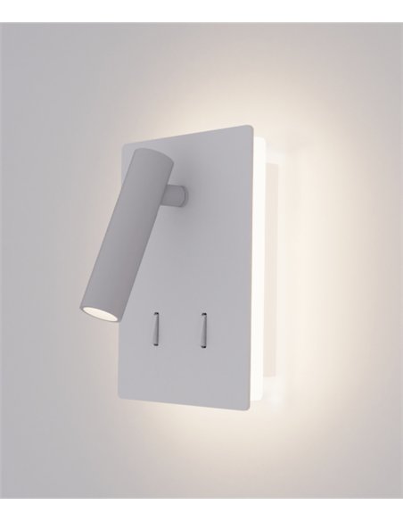 rev-Aplique de pared Manat Mini - ACB - Lámpara de lectura con doble emisión de luz