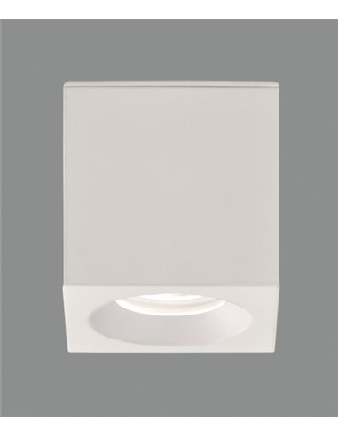 Plafón de exterior Branco - ACB - Lámpara de techo cuadrada, 8 cm