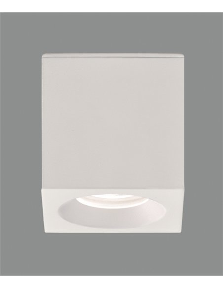 Plafón de exterior Branco - ACB - Lámpara de techo cuadrada, 8 cm