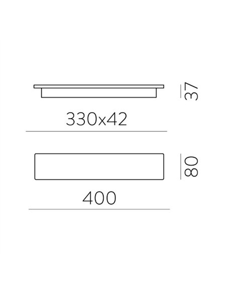 rev-Aplique de pared Fosca - ACB - Lámpara minimalista lineal