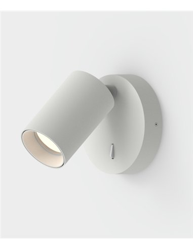 Aplique de pared Gina - ACB - Lámpara orientable en blanco o negro
