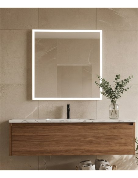 rev-Espejo iluminado para baño Amanzi - ACB - Disponible en 3 tamaños, LED 3000K