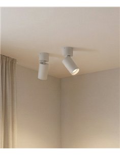 Foco de Techo Zoom - ACB - Foco de luz orientable 350º, color blanco