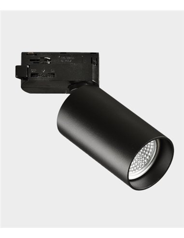 Foco de Carril Zoom - ACB - LED orientable para techo en negro y blanco