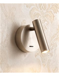Aplique de pared Atria - ACB - Lámpara de superficie con cabezal orientable