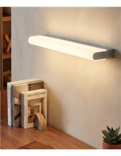 Aplique de pared Tesla - ACB - Lámpara para espejo de baño en cromo