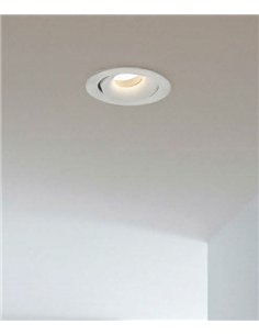 Foco empotrable Musca - ACB - Downlight blanco orientable, Ø 10.8 cm 