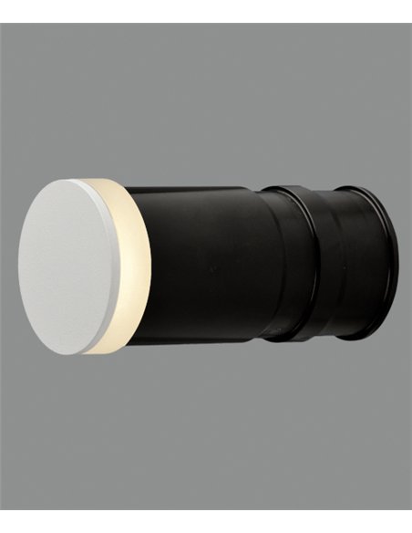Empotrable de pared Miura – ACB – Aluminio blanco, LED 3000K, Ø 4.8 cm