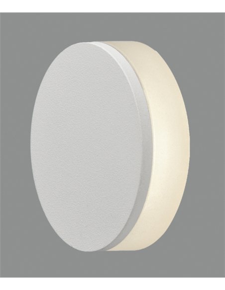 Empotrable de pared Miura – ACB – Aluminio blanco, LED 3000K, Ø 4.8 cm
