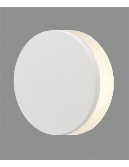 Empotrable de pared Miura – ACB – Aluminio blanco, LED 3000K, Ø 4.8 cm