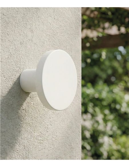 rev-Aplique de pared Corvus – ACB – Lámpara redonda negra Ø 12 cm, LED 3000K