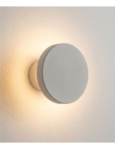 rev-Aplique de pared Corvus – ACB – Lámpara redonda negra Ø 12 cm, LED 3000K