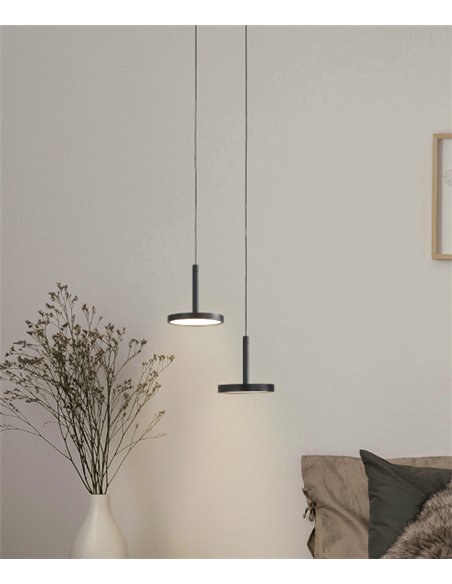 Lámpara colgante Corvus - ACB - Lámpara LED colgante circular de diseño