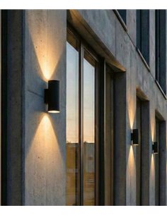 Aplique de pared Nori - ACB – Lámpara de exterior en acabado antracita