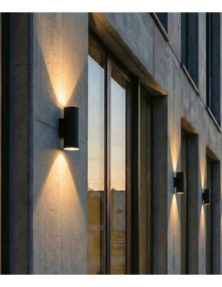 Aplique de pared Nori - ACB – Lámpara de exterior en acabado antracita