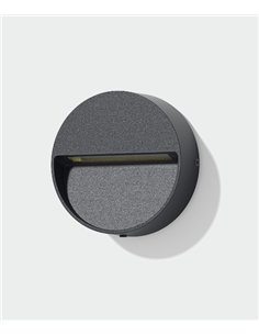 rev-Aplique de pared exterior Spica - ACB - Lámpara circular LED con luz descendente para caminos y fachadas 2