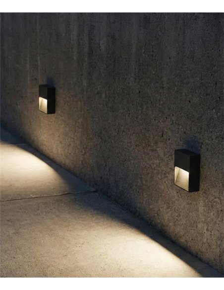 Aplique de pared exterior Nashira - ACB - Lámpara LED de señalización