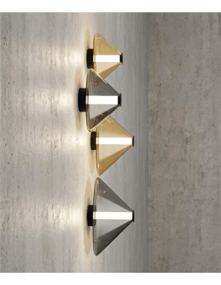 Aplique de pared Yara - ACB - Aplique LED moderno de cristal