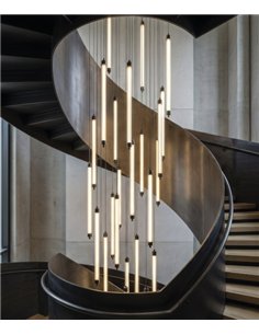 Lámpara colgante Lineo - ACB - Colgante LED tubular minimalista
