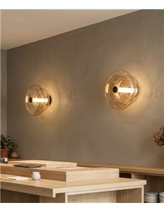 Lámpara de techo/pared Sira - ACB - Lámpara LED decorativa de cristal