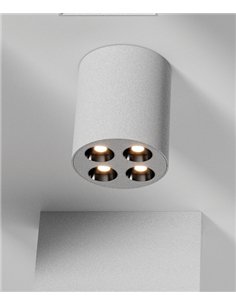 Foco de techo Invisible - ACB - Lámpara de superficie LED cilíndrico multipunto