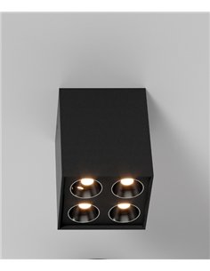 Foco de techo Invisible Square - ACB - Plafón LED cuadrado multipunto
