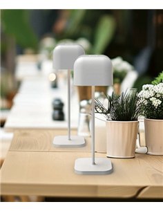 Lámpara de mesa portátil Stroll - ACB - Lámpara LED recargable y regulable con botón táctil